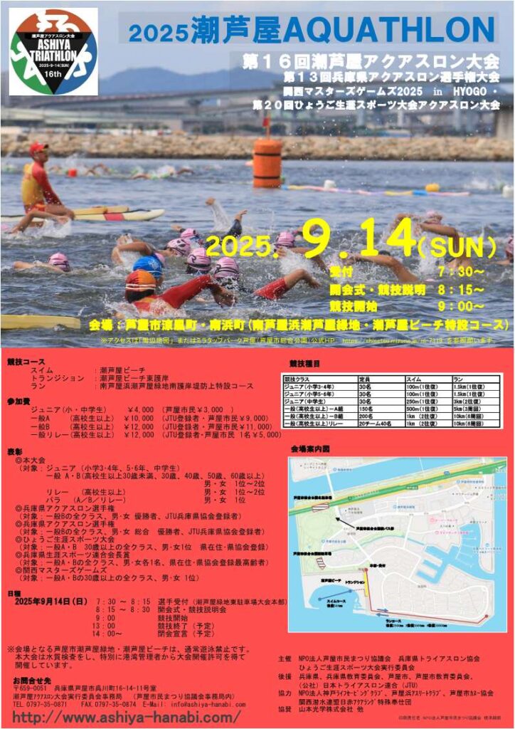 第16回 潮芦屋アクアスロン大会